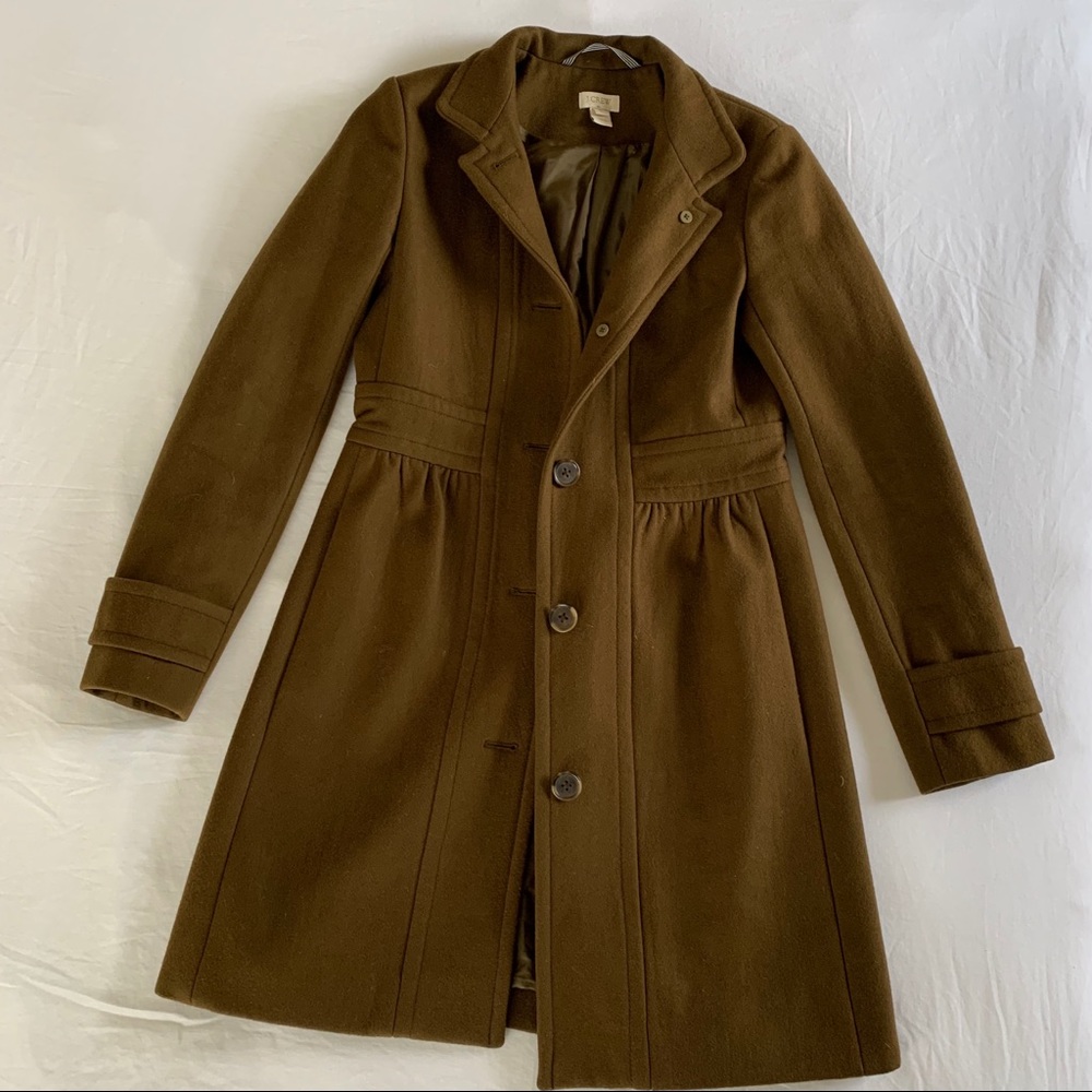 J. Crew women’s wool dress coat, size 2
